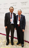 中大校長段崇智教授(左)和副校長陳偉儀教授出席成立大會